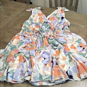 Hailey & Co floral romper lightweight great for summer